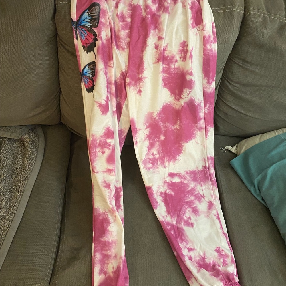 ROMWE Butterfly Sweatpants